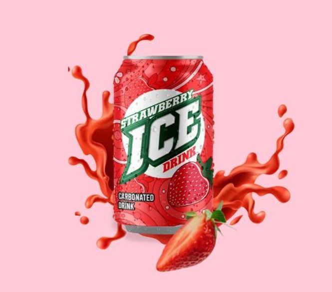 Hovedbilde Ice Drink Strawberry Drink 330ml*24st.