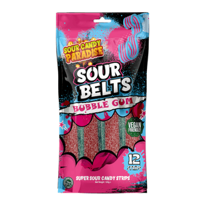 Hovedbilde Sour Belts Bubble Gum 100g*12st./ Halal
