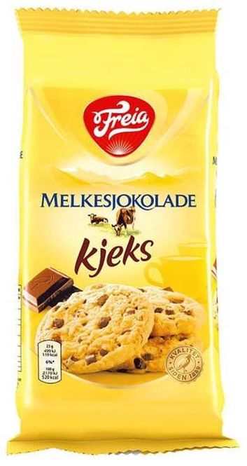 Hovedbilde Melkesjokolade Kjeks Freia 184gx 10st.
