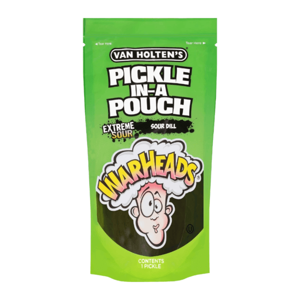 Van Holtens Pickle In A Pouch Warheads Extreme Sour Dill 306g*12st.