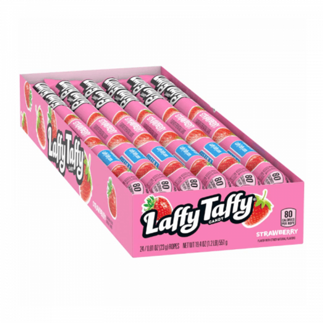 Hovedbilde Laffy Taffy Candy Rope Strawberry 23g 24stk USA