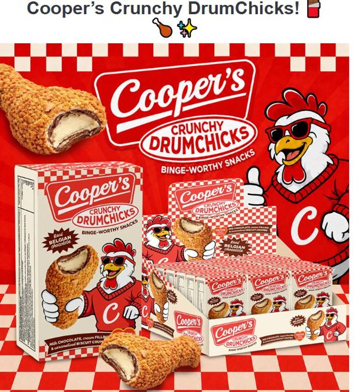 Cooper's Crunchy DrumChicks 50g*18st.