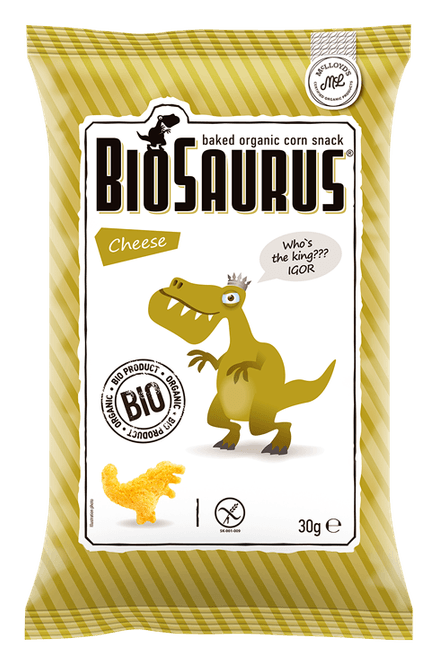 Hovedbilde BIOSAURUS CHEESE 30G*14st. Økologisk/ Dato Varer