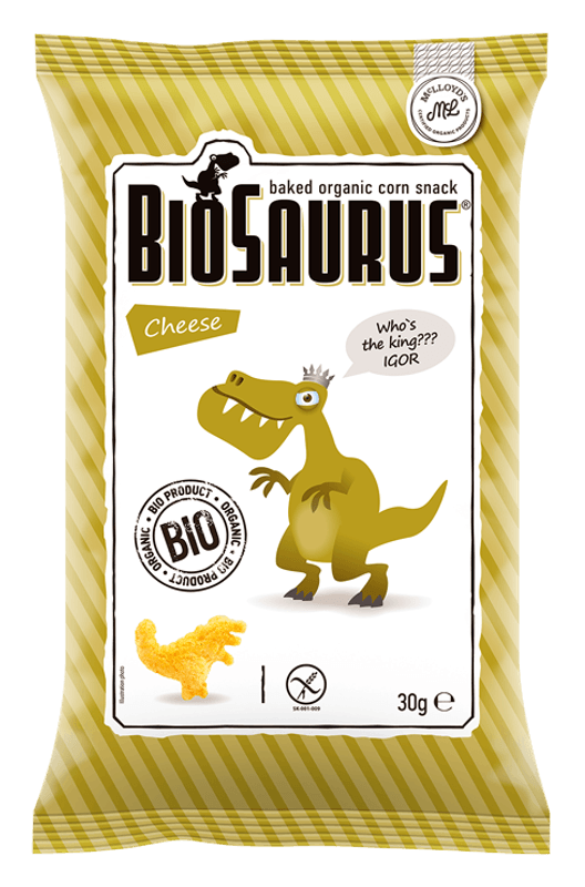 BIOSAURUS CHEESE 30G*14st. Økologisk/ Dato Varer
