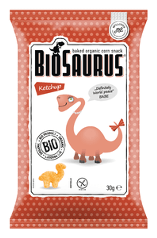 BIOSAURUS KETCHUP 30G*14st. Økologisk/Dato varer